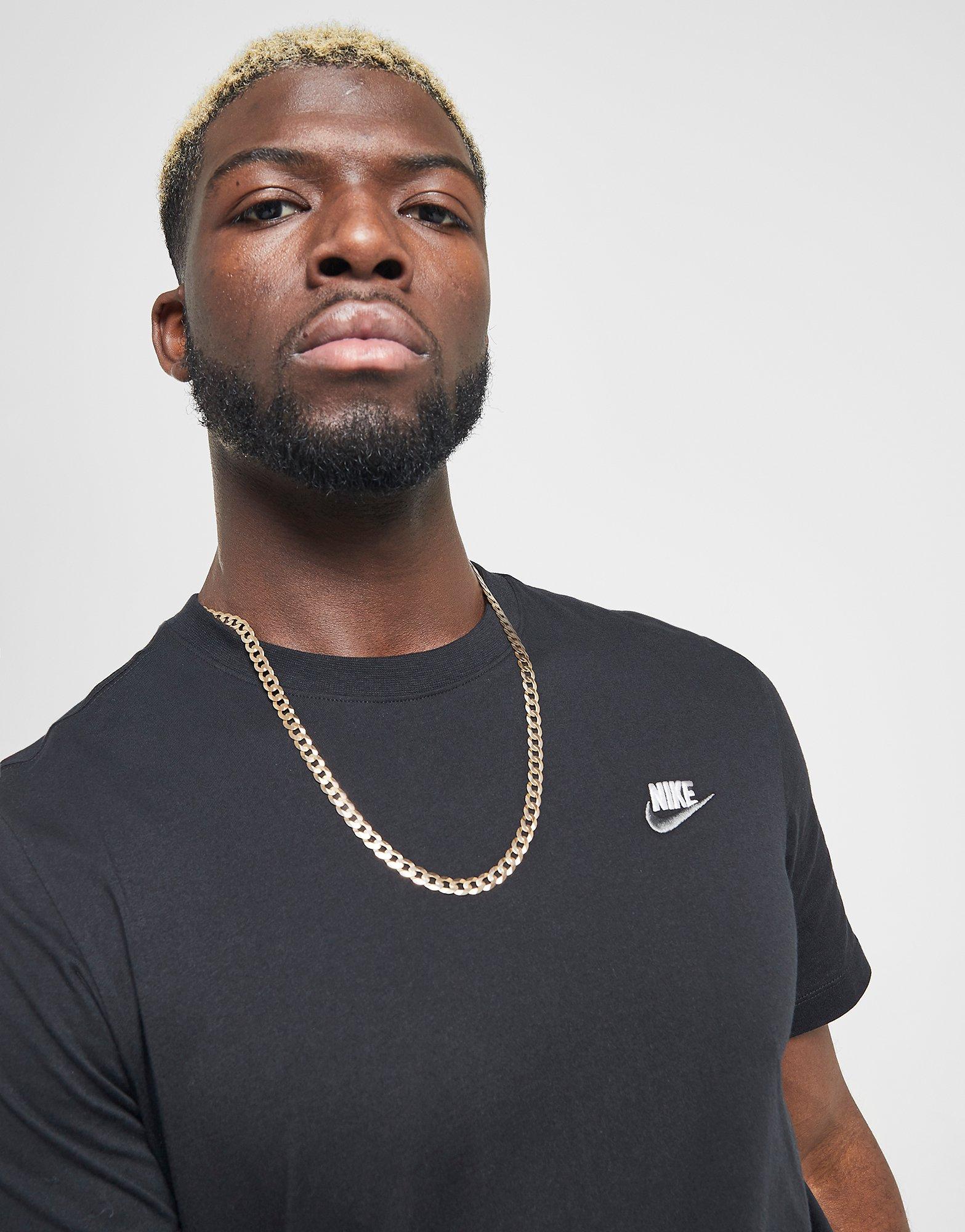 Vyriški marškiniai NIKE MARŠKINĖLIAI M NSW CLUB TEE ESSENTIALS AR4997-014 Juoda