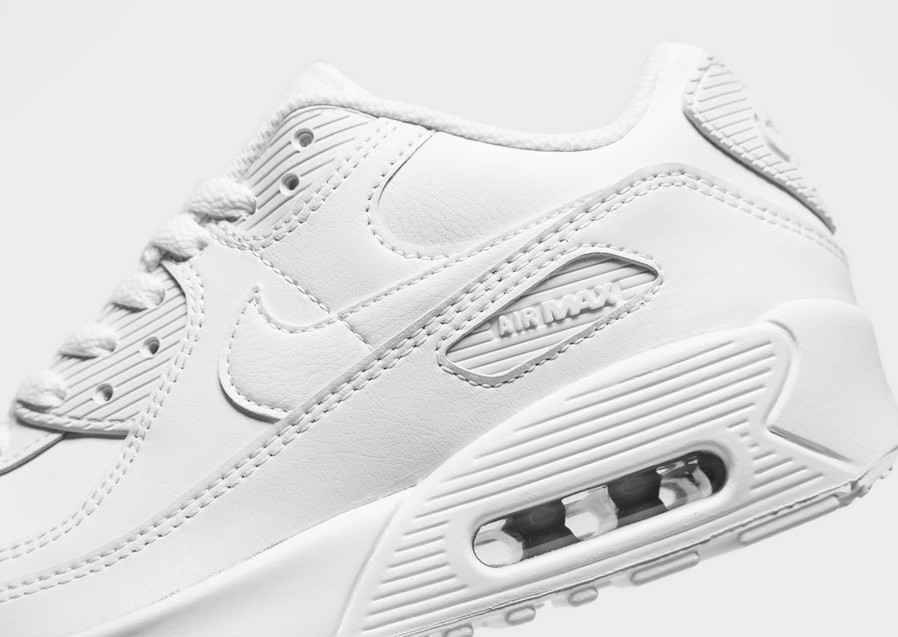 Buty sneakersy dla dzieci NIKE AIR MAX 90 LEATHER  CD6864-100 Biały