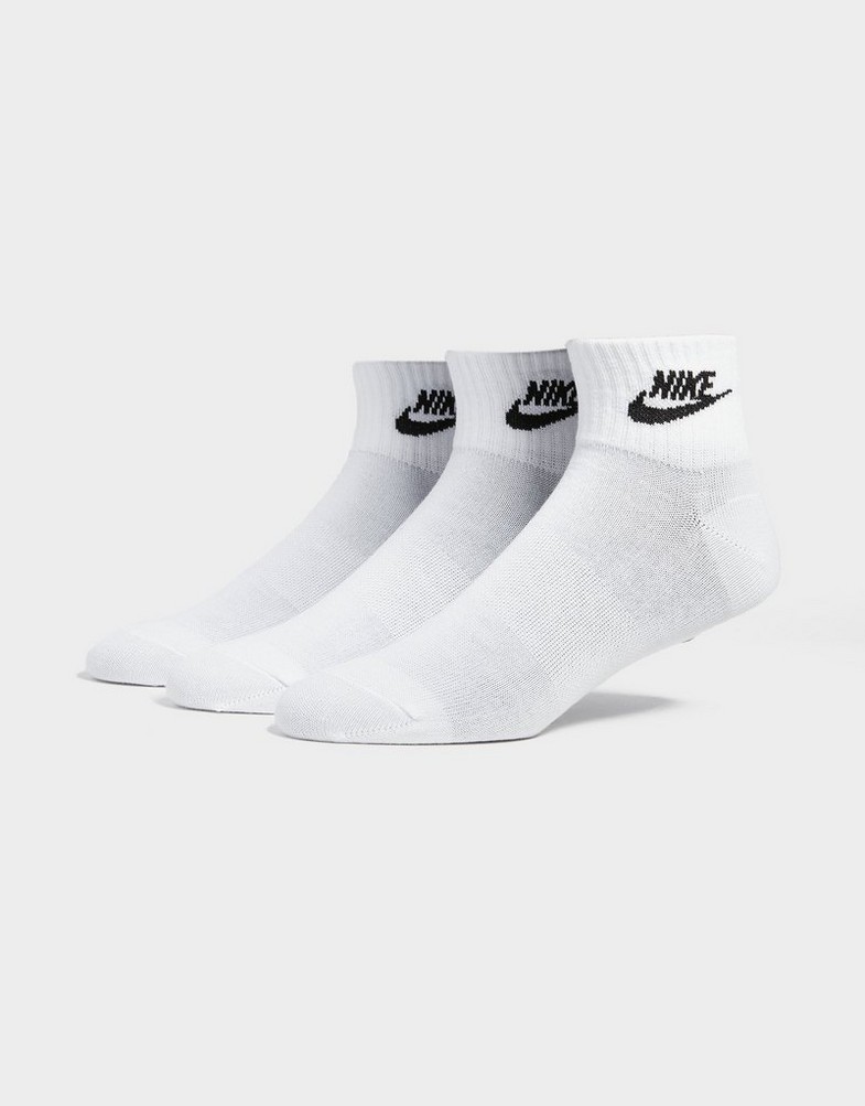 Dámske ponožky NIKE 3-PACK EVERYDAY ESSENTIAL SOCKS  DX5074-101 Biela