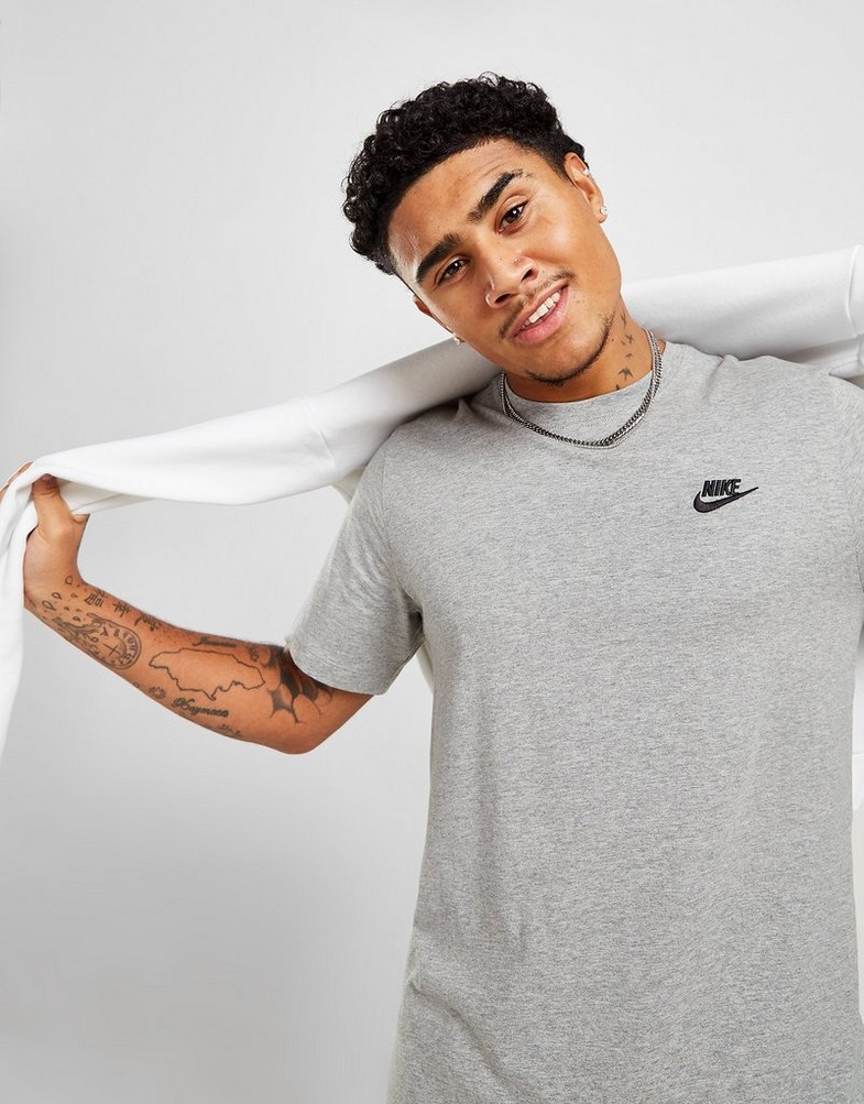 Vyriški marškiniai NIKE MARŠKINĖLIAI SPORTSWEAR CLUB AR4997-064 Pilka