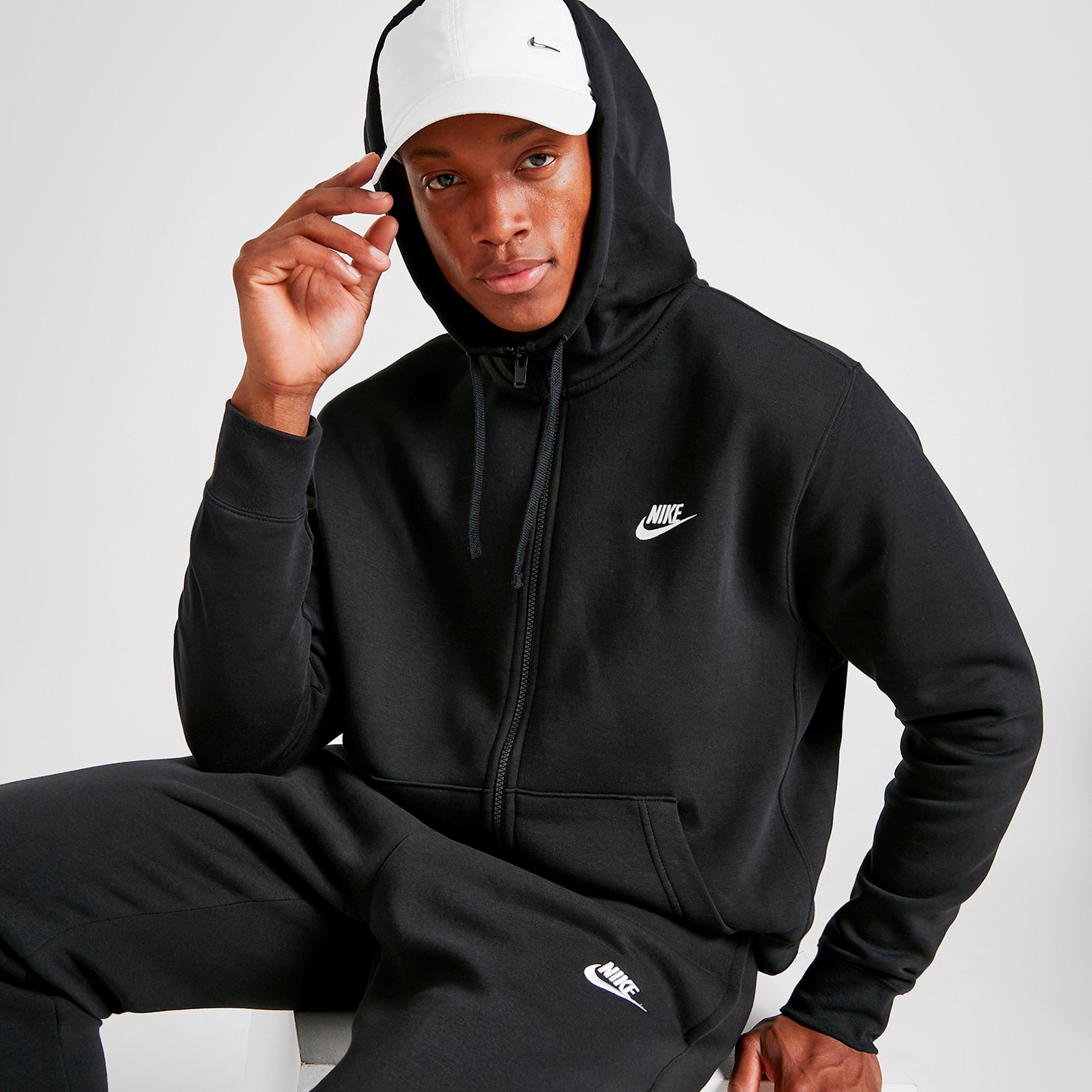 Férfi pulóverek NIKE PULÓVER CIPZÁRAS SPORTSWEAR CLUB FLEECE