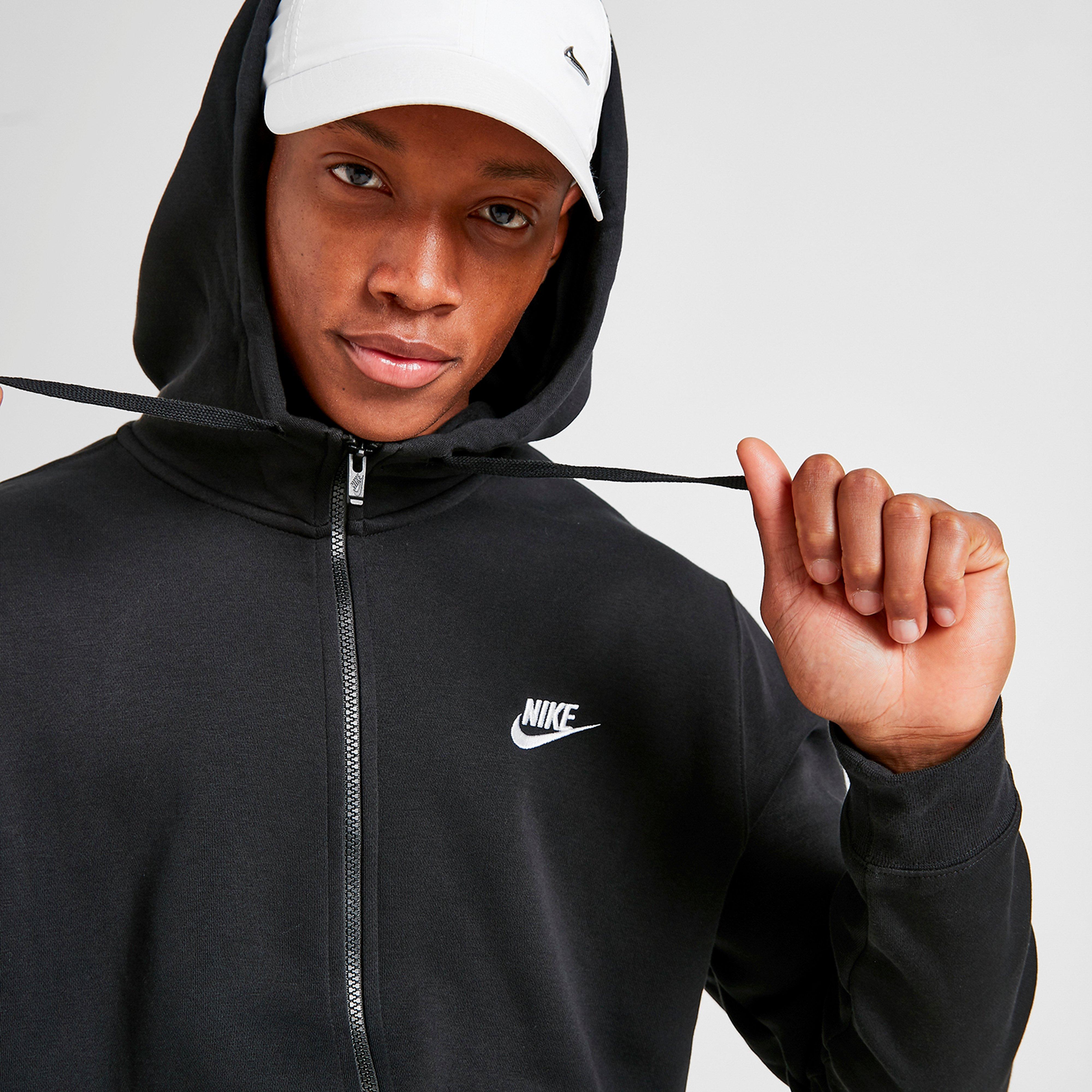 Férfi pulóverek NIKE PULÓVER CIPZÁRAS SPORTSWEAR CLUB FLEECE