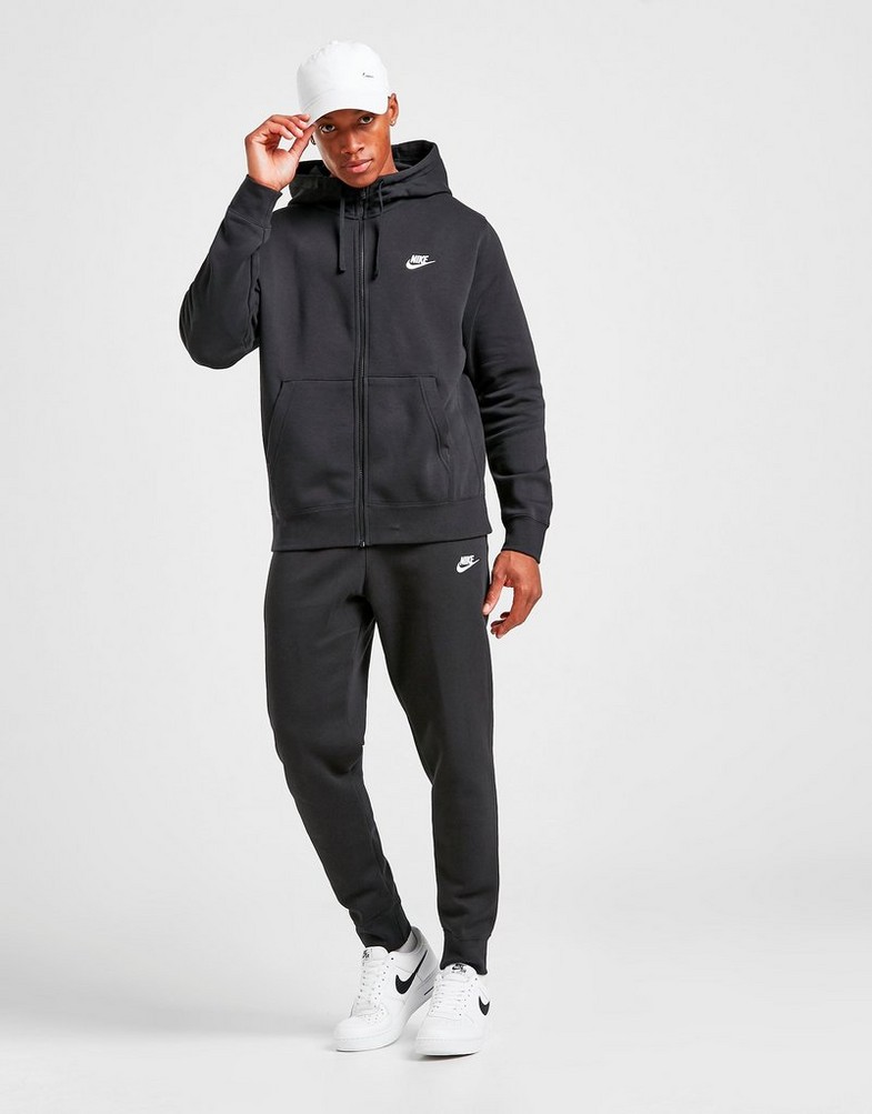 Чоловічі кофти NIKE КОФТА НА БЛИСКАВЦІ SPORTSWEAR CLUB FLEECE BV2645-010 Чорний