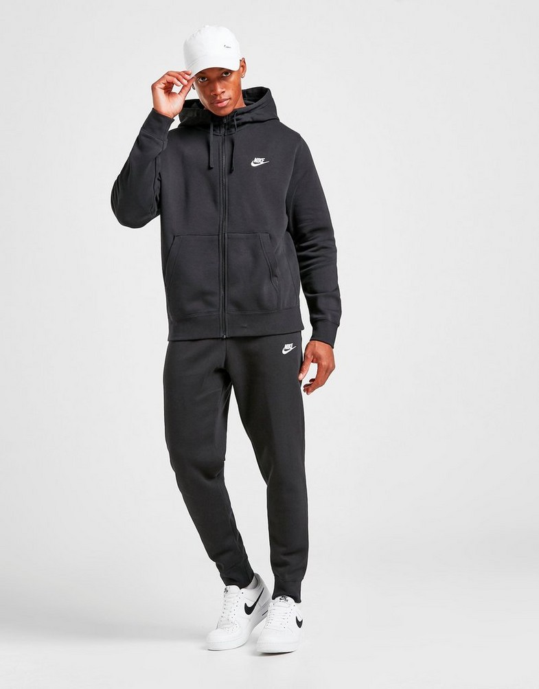 Мъжка блуза NIKE СУИТЧЪР С ЦИП SPORTSWEAR CLUB FLEECE  BV2645-010 Черен