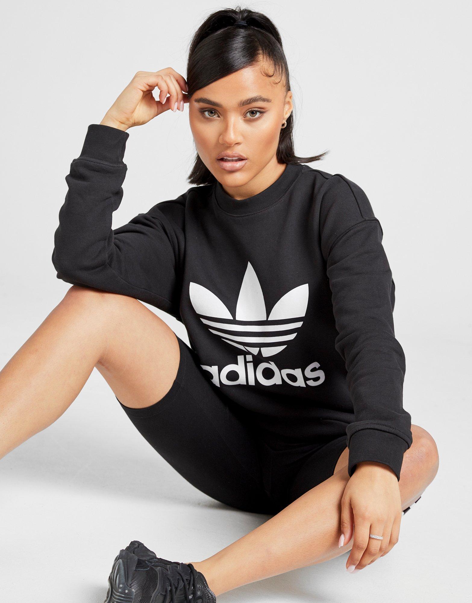New adidas Originals Women’s Trefoil Crew Sweatshirt | eBay