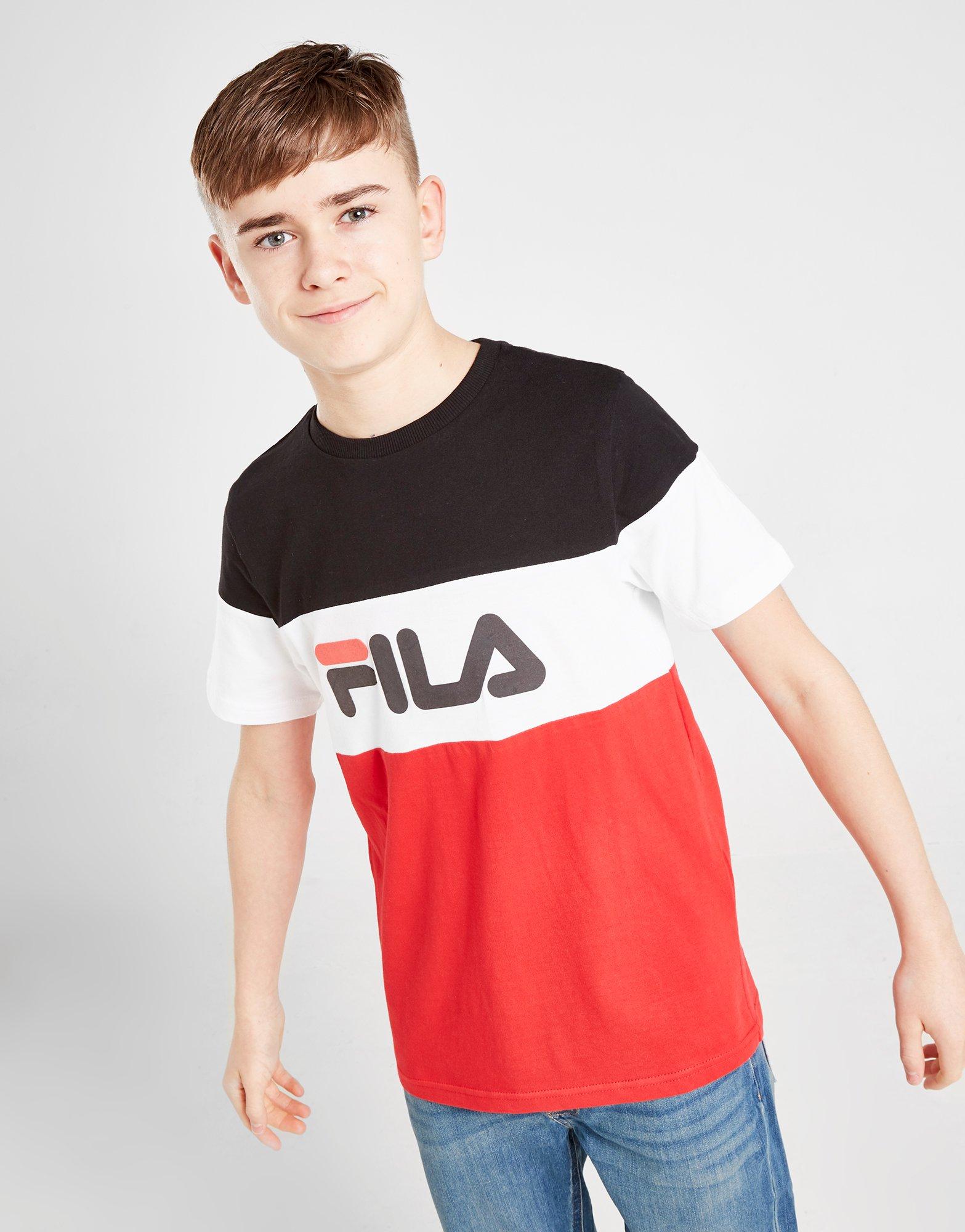 fila colour block t shirt