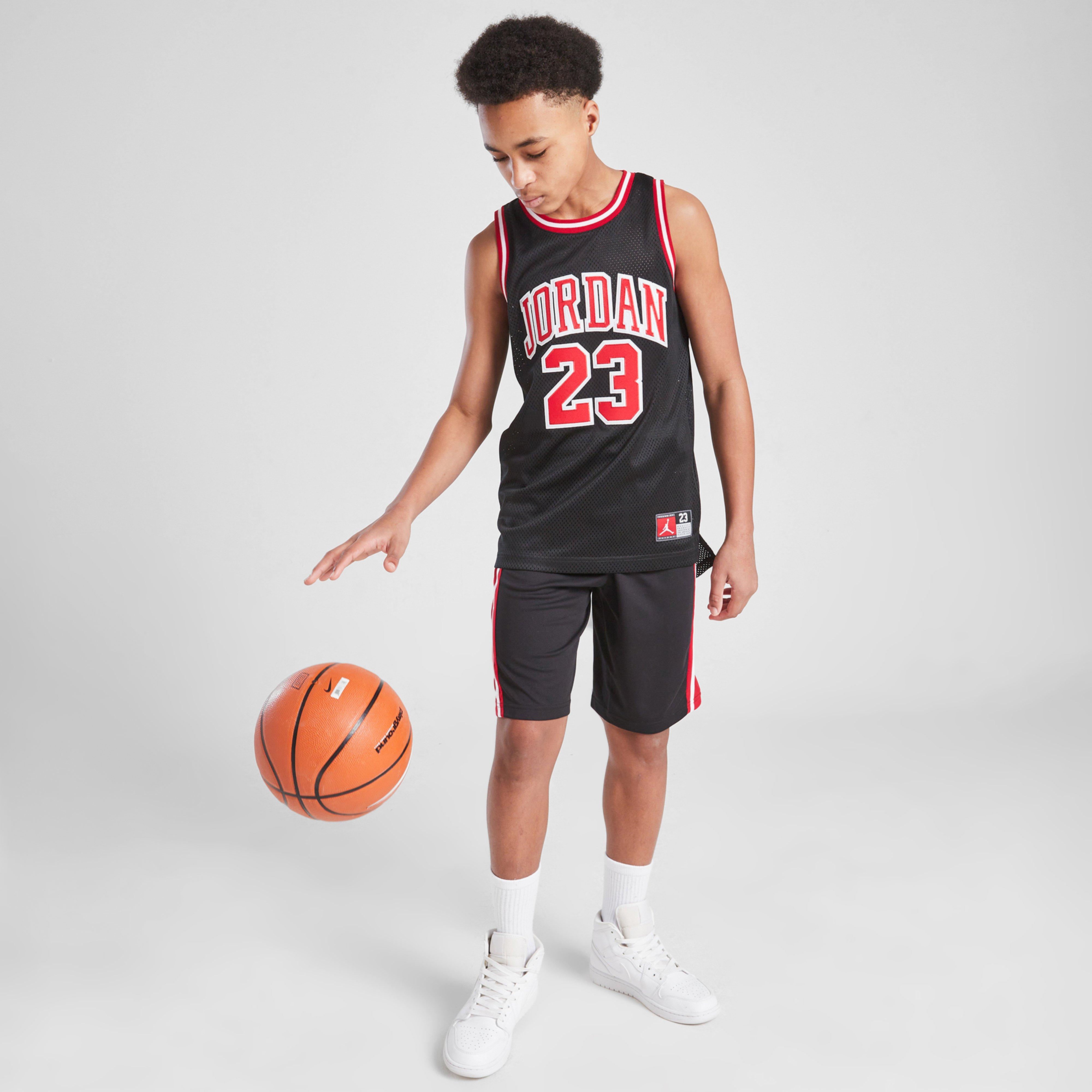 Gyerek rövidnadrág JORDAN RÖVIDNADRÁG HBR PLY SHRT BLK/RD B