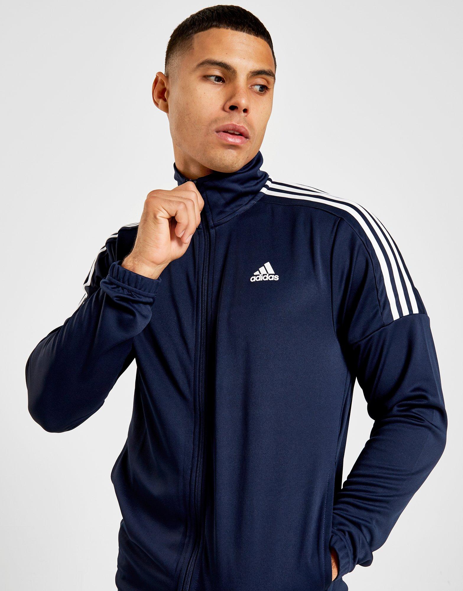 adidas badge of sports poly funnel track top