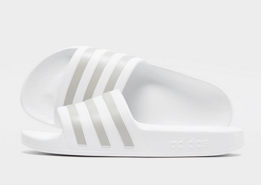 Női papucsok és flip-flopok ADIDAS ADILETTE AQUA SLIDES  EF1730 Fehér
