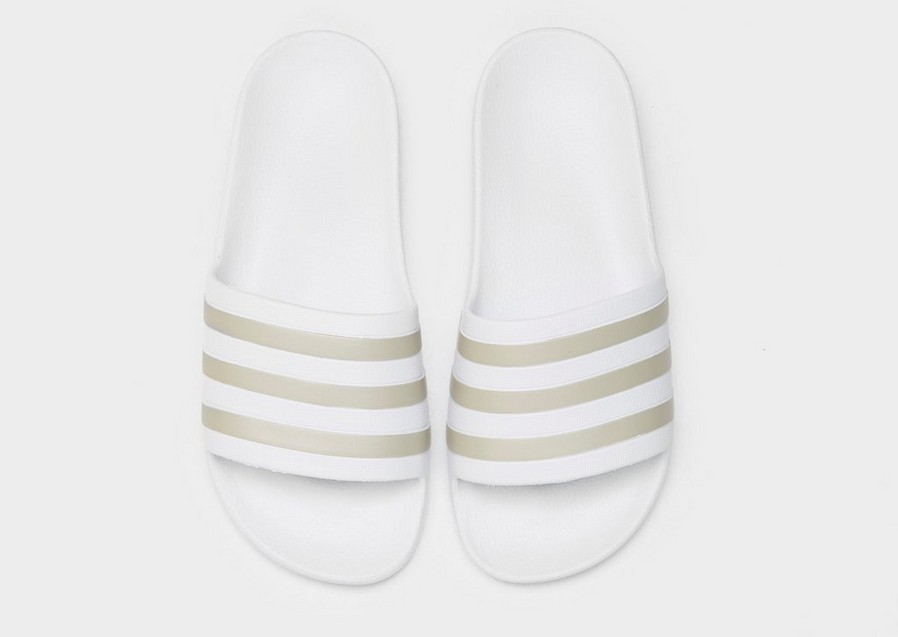 Női papucsok és flip-flopok ADIDAS ADILETTE AQUA SLIDES  EF1730 Fehér