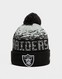 NEW ERA NFL LAS VEGAS RAIDERS POM BEANIE HAT OAKLAND RAIDERS