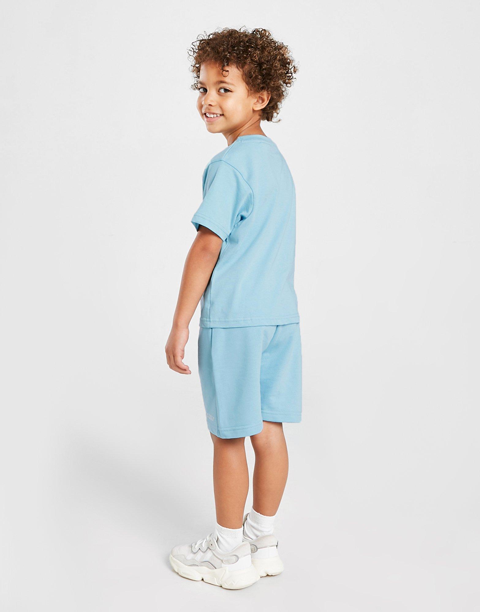 Gyerek melegítőszett MCKENZIE MINI ESSENTIAL PÓLÓ/SHORTS SET  MCKTI13810SBL Kék
