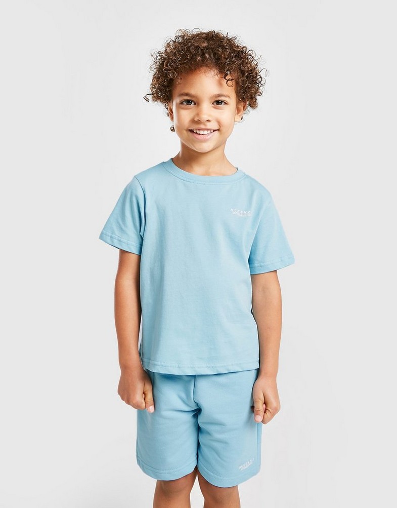 Komplet dresowy dziecięcy MCKENZIE MINI ESSENTIAL T SHIRT/SHORTS SET MCKTI13810SBL Niebieski