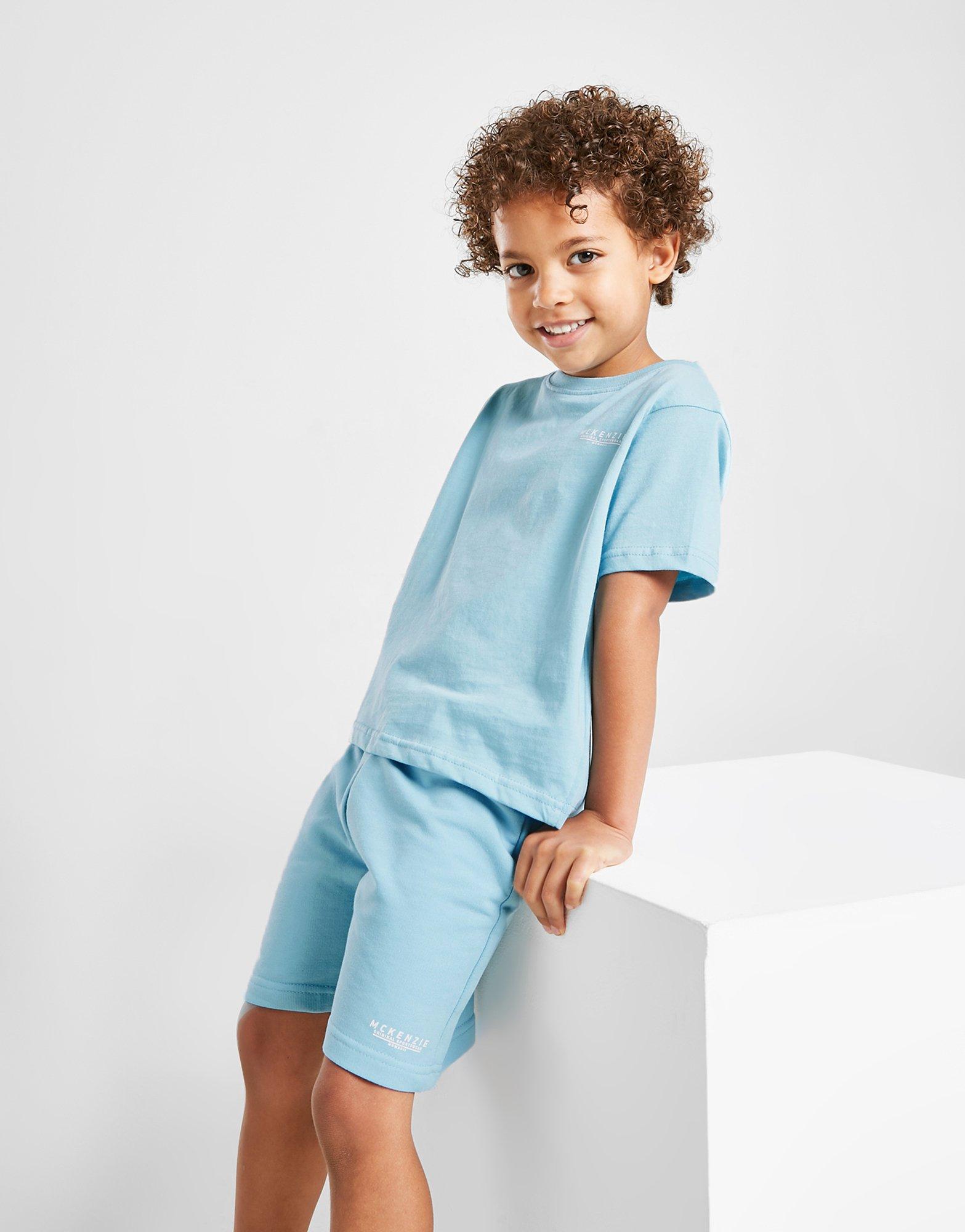 Gyerek melegítőszett MCKENZIE MINI ESSENTIAL PÓLÓ/SHORTS SET  MCKTI13810SBL Kék