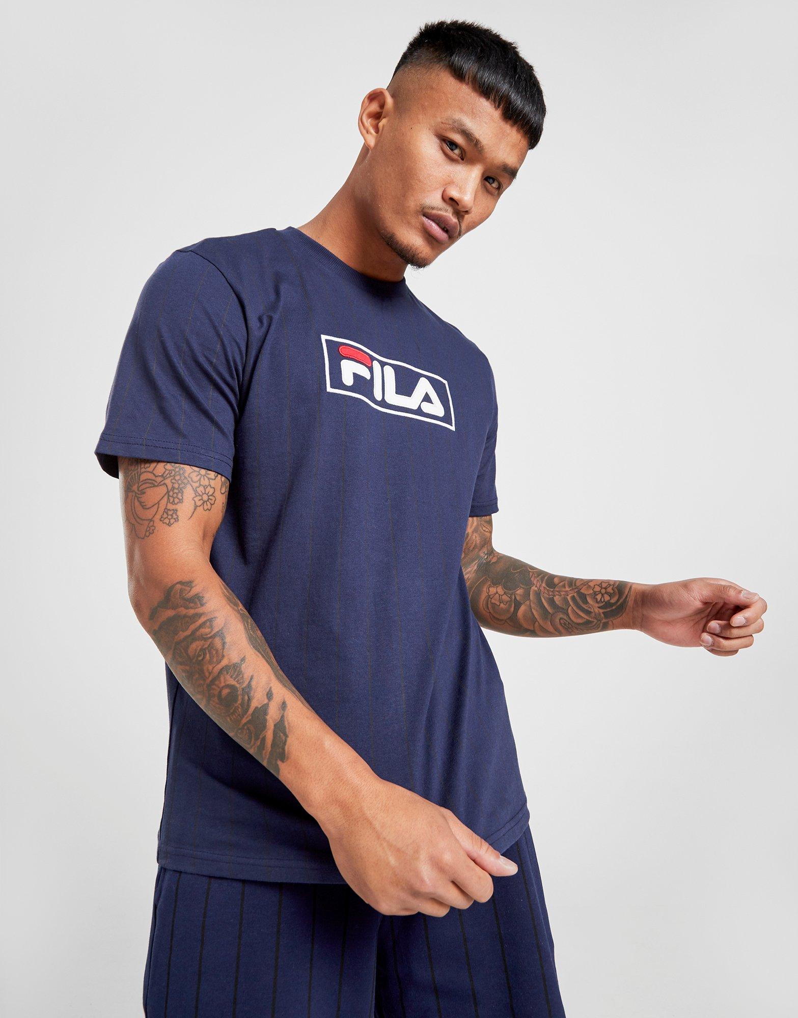 fila pinstripe t shirt