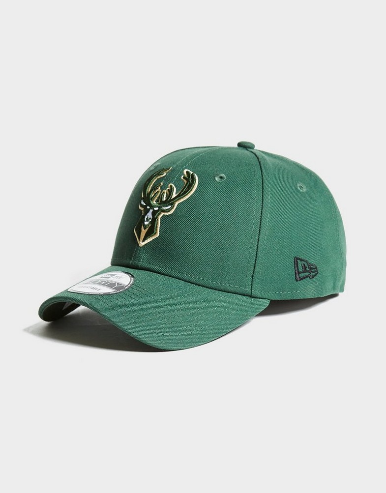 Czapka z daszkiem męska NEW ERA CZAPKA THE LEAGUE MIL BUCKS OTC 11405602 Zielony