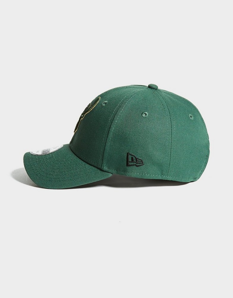 Czapka z daszkiem męska NEW ERA CZAPKA THE LEAGUE MIL BUCKS OTC 11405602 Zielony