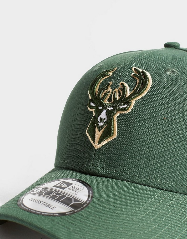Czapka z daszkiem męska NEW ERA CZAPKA THE LEAGUE MIL BUCKS OTC 11405602 Zielony