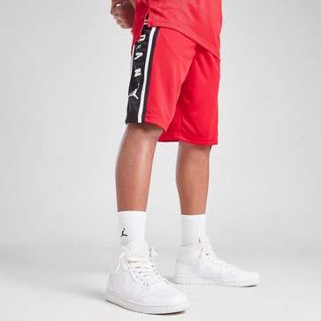 Krótkie spodenki, szorty dziecięce JORDAN SZORTY HBR BBALL SHORT RED B