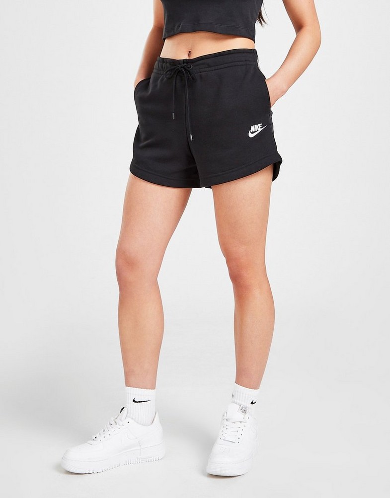 Krótkie spodenki, szorty damskie NIKE SZORTY SPORTSWEAR ESSENTIAL CJ2158-010 Czarny