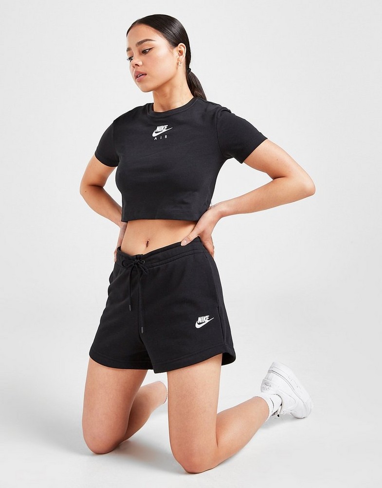 Krótkie spodenki, szorty damskie NIKE SZORTY SPORTSWEAR ESSENTIAL CJ2158-010 Czarny