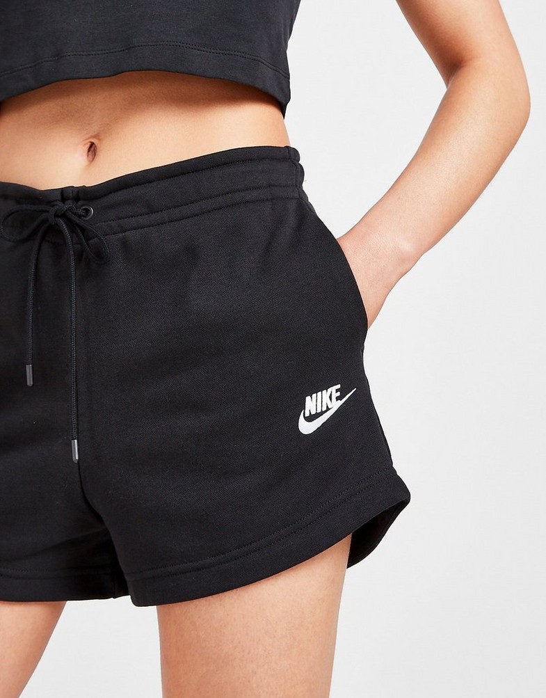 Krótkie spodenki, szorty damskie NIKE SZORTY SPORTSWEAR ESSENTIAL CJ2158-010 Czarny