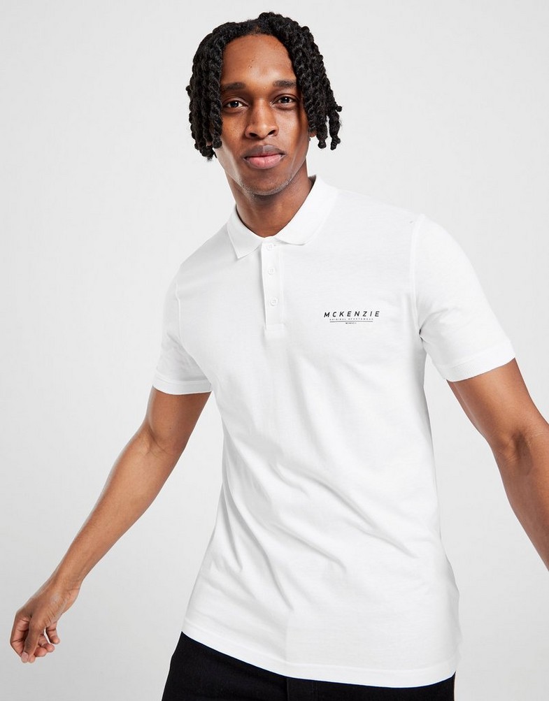 Férfi galléros póló MCKENZIE ESSENTIAL PÓLÓ SHIRT  MCKTM13813 Fehér