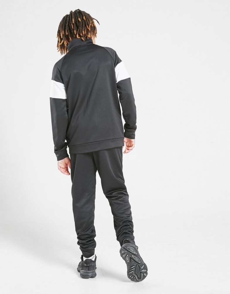 Komplet dresowy dziecięcy ADIDAS DRES BADGE OF SPORT LOGO TRACKSUIT JUNIOR DV1740 Czarny