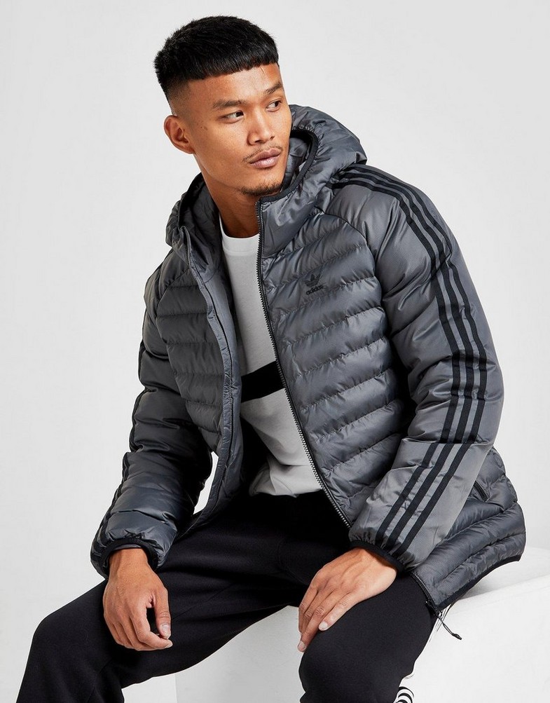 Kurtka męska ADIDAS KURTKA BUBBLE JACKET GN4502 Szary