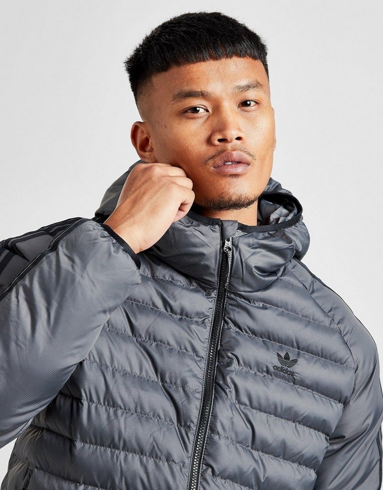 Kurtka męska ADIDAS KURTKA BUBBLE JACKET GN4502 Szary