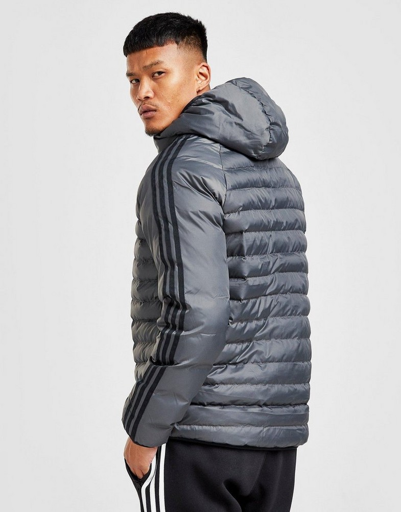 Kurtka męska ADIDAS KURTKA BUBBLE JACKET GN4502 Szary