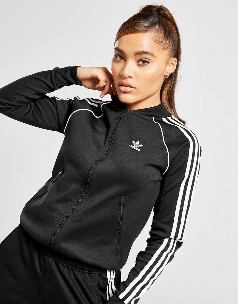 Bluză pentru femei ADIDAS BLUZĂ SST TRACKTOP PB GD2374 Negru