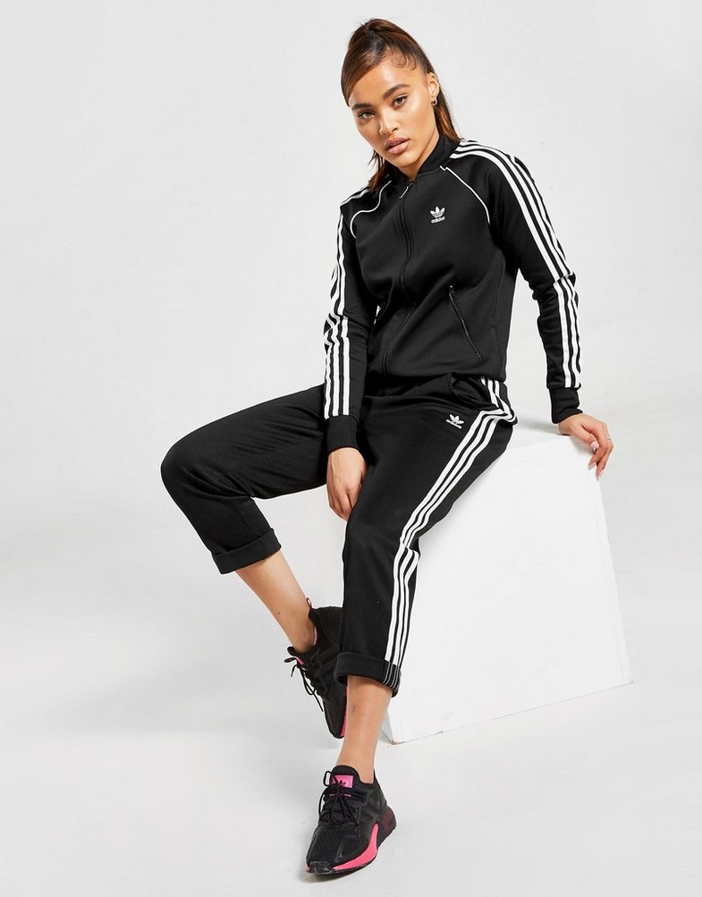 Bluză pentru femei ADIDAS BLUZĂ SST TRACKTOP PB GD2374 Negru