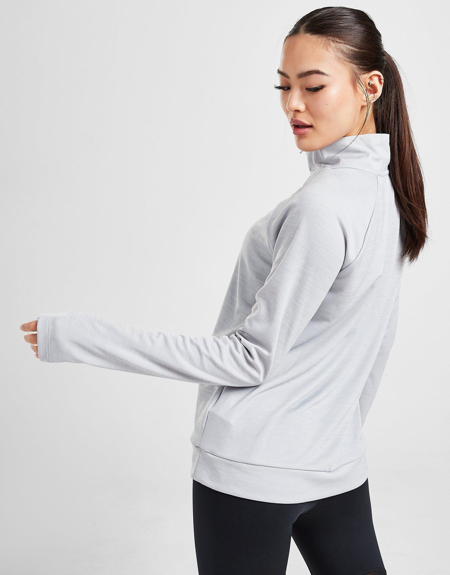 Dámska mikina NIKE RUNNING PACER 1/4 ZIP TRACK TOP  CU3267077 Sivá
