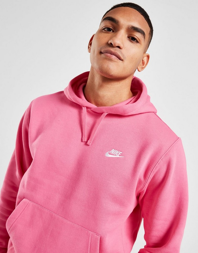 Férfi pulóverek NIKE PULÓVER KAPUCNIS FDTN HD FT PINKSICLE SWEATSHIRT BV2654-684 Rózsaszín