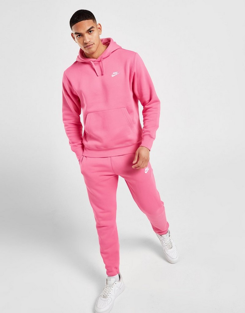 Férfi pulóverek NIKE PULÓVER KAPUCNIS FDTN HD FT PINKSICLE SWEATSHIRT BV2654-684 Rózsaszín