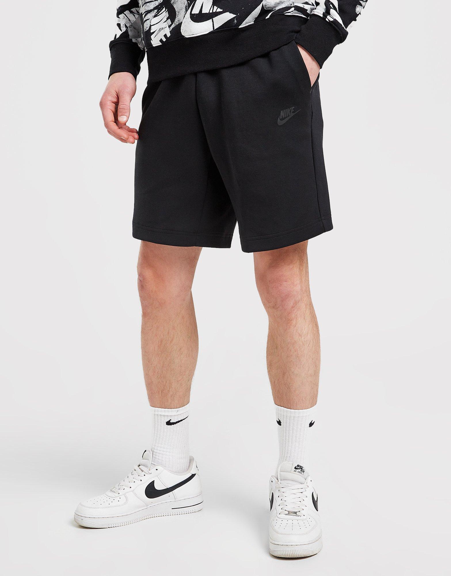 Krótkie spodenki, szorty męskie NIKE SZORTY M NSW TCH FLC SHORT SHORTS CU4503-010 Czarny