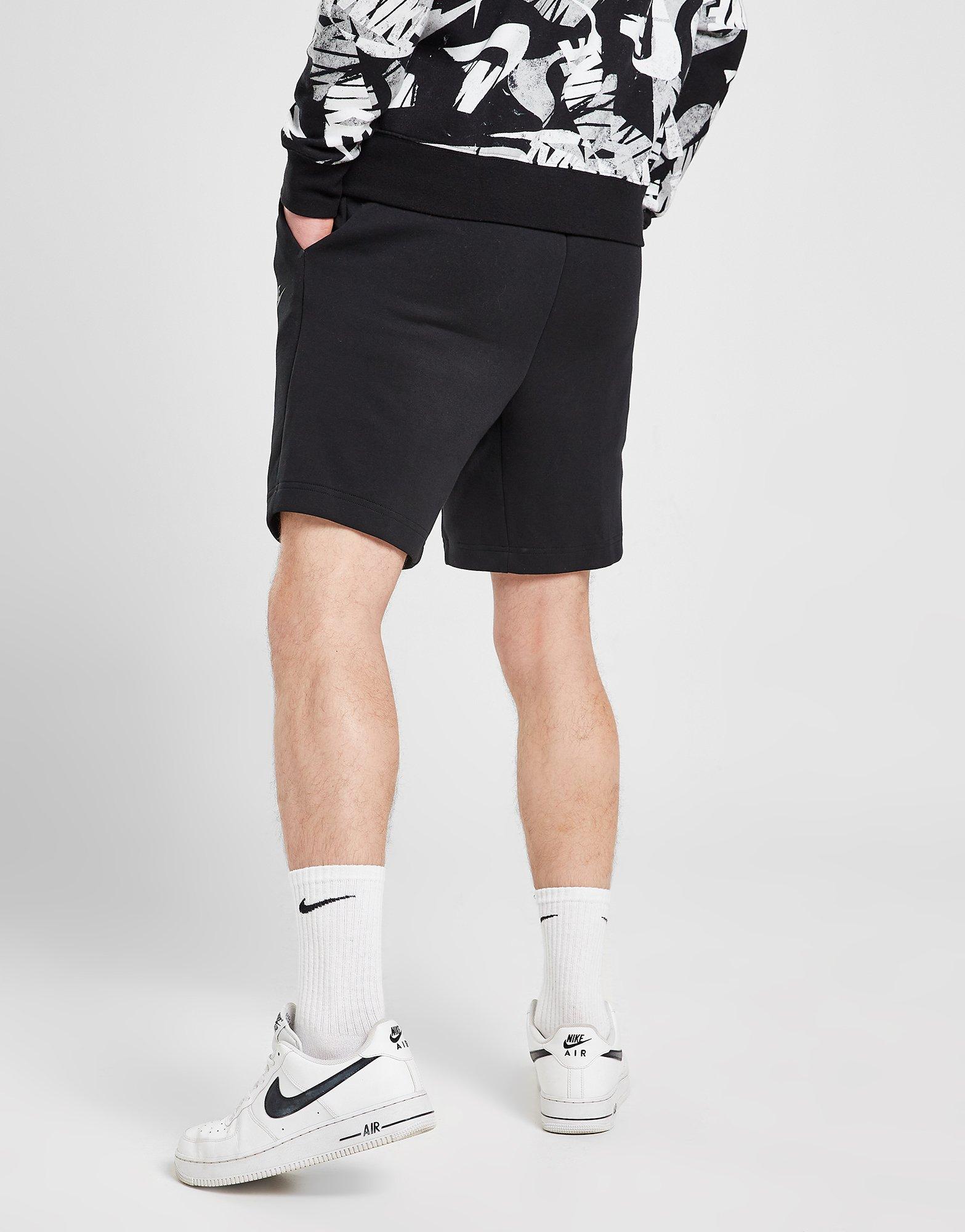 Krótkie spodenki, szorty męskie NIKE SZORTY M NSW TCH FLC SHORT SHORTS CU4503-010 Czarny