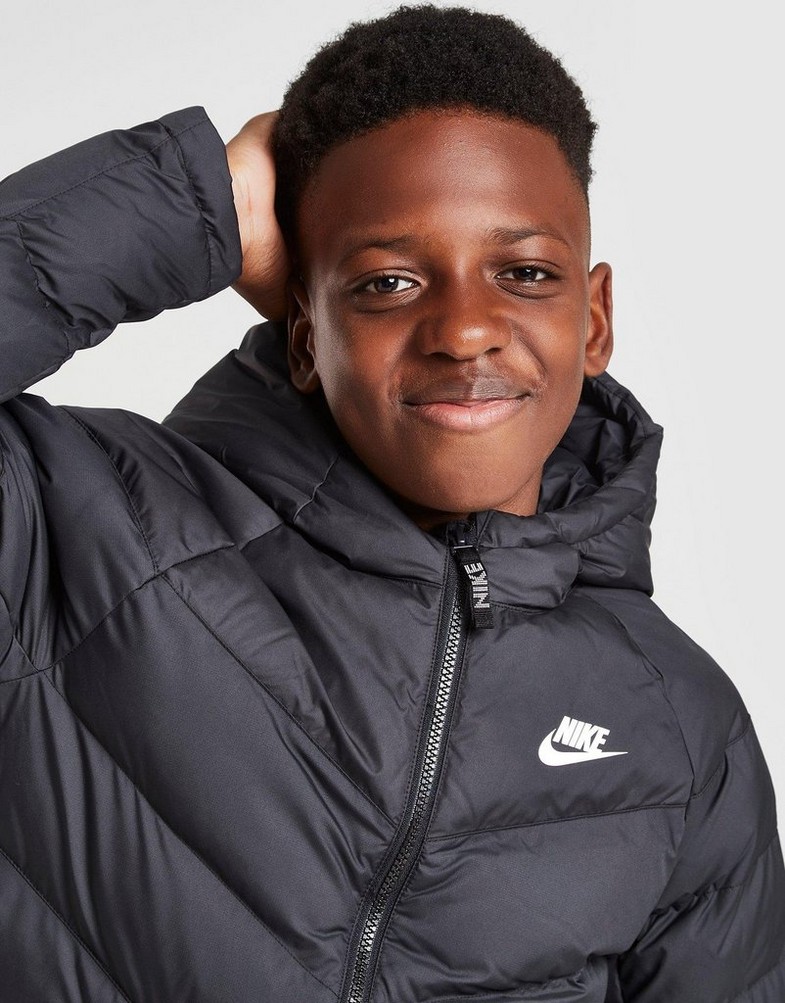 NIKE KURTKA ZIMOWA SPORTSWEAR PADDED JACKET JUNIOR U CU9157-010 Czarny
