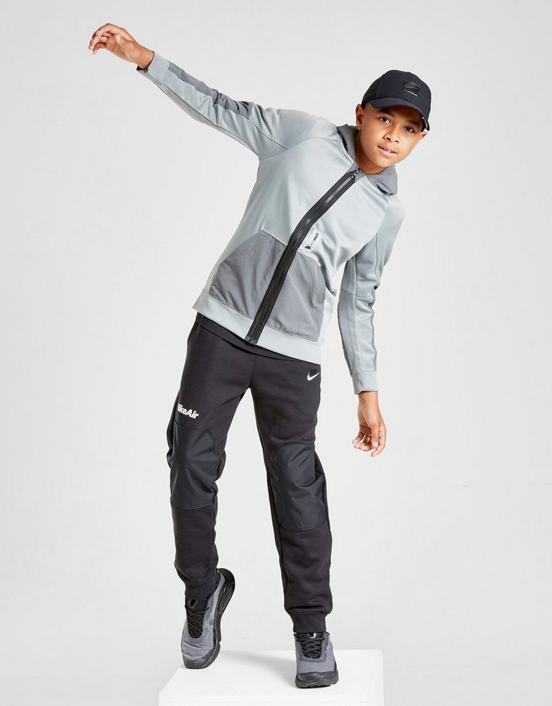 NIKE BLUZA Z KAPTUREM B NSW AIR MAX PK FZ HOODIE DA1806-073 Szary