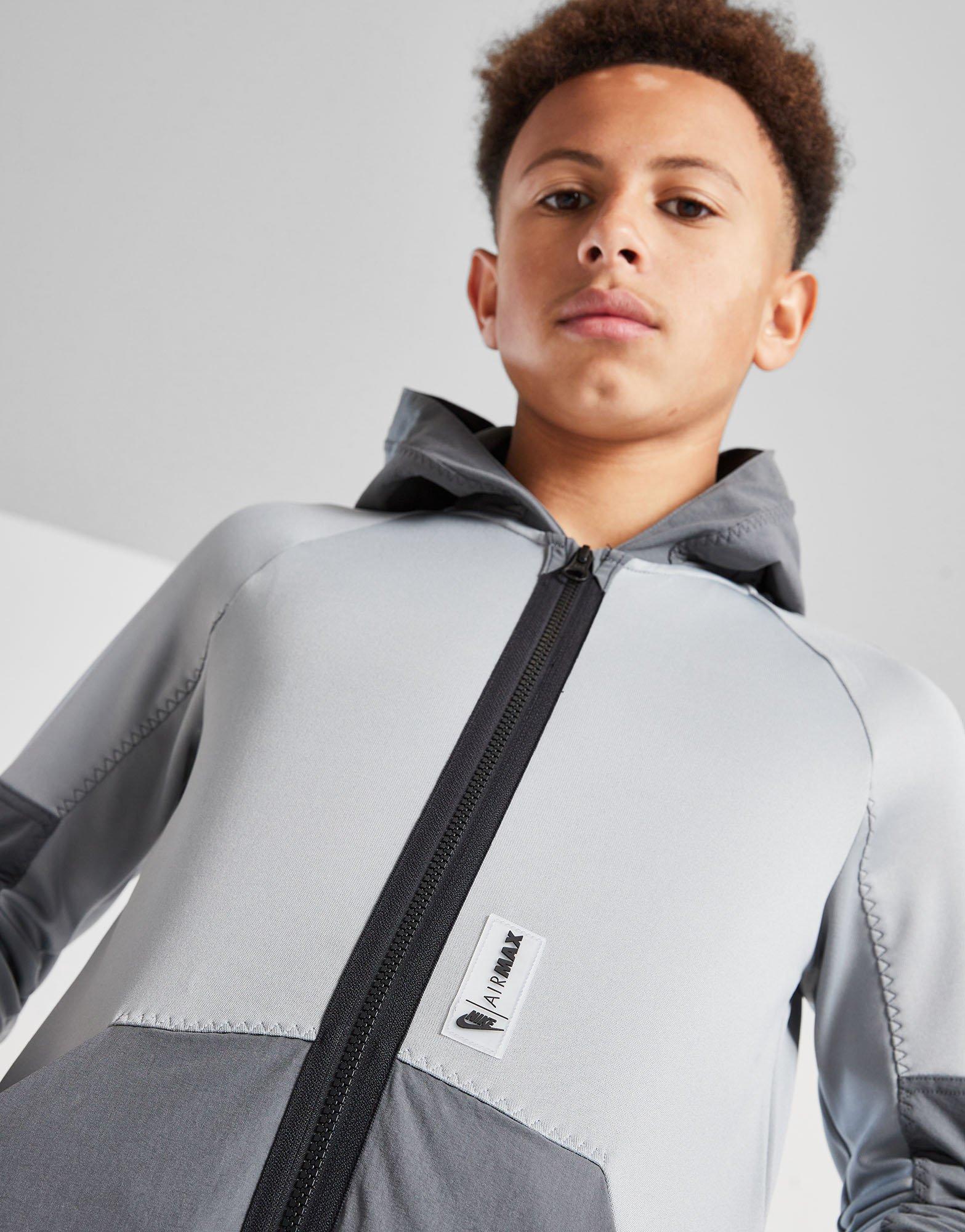 Дитячі кофти NIKE КОФТА З КАПЮШОНОМ B NSW AIR MAX PK FZ HOODIE DA1806-073 Сірий