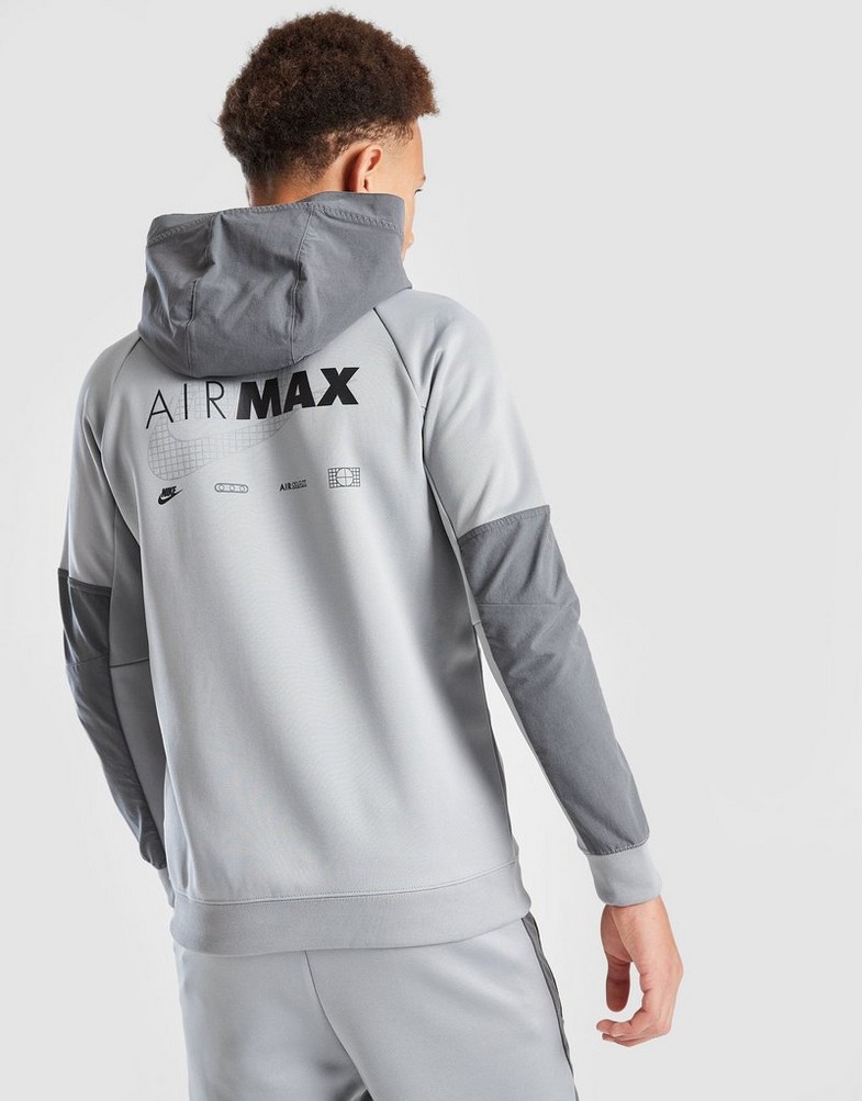 Dječji gornji dio trenirke NIKE VESTA S KAPULJAČOM B NSW AIR MAX PK FZ HOODIE DA1806-073 siva