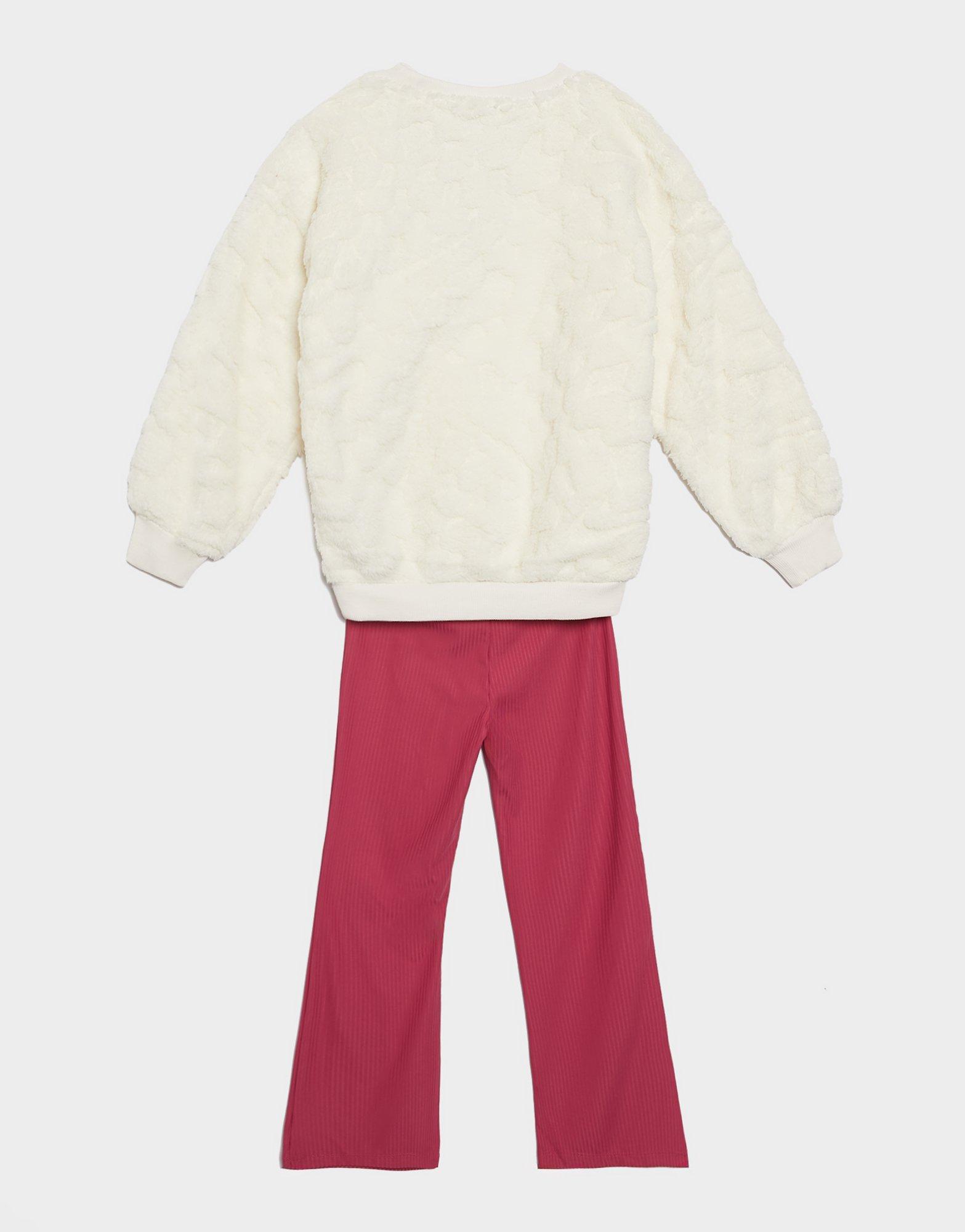 Dječji set trenirke JORDAN TRENIRKA NKG COZY FLARE LEG PANT SET 36N457-ADZ ružičasta