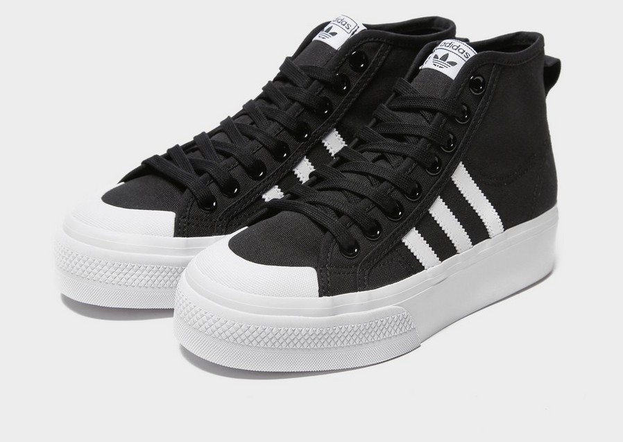 Trampki damskie ADIDAS NIZZA PLATFORM MID W FY2783 Czarny