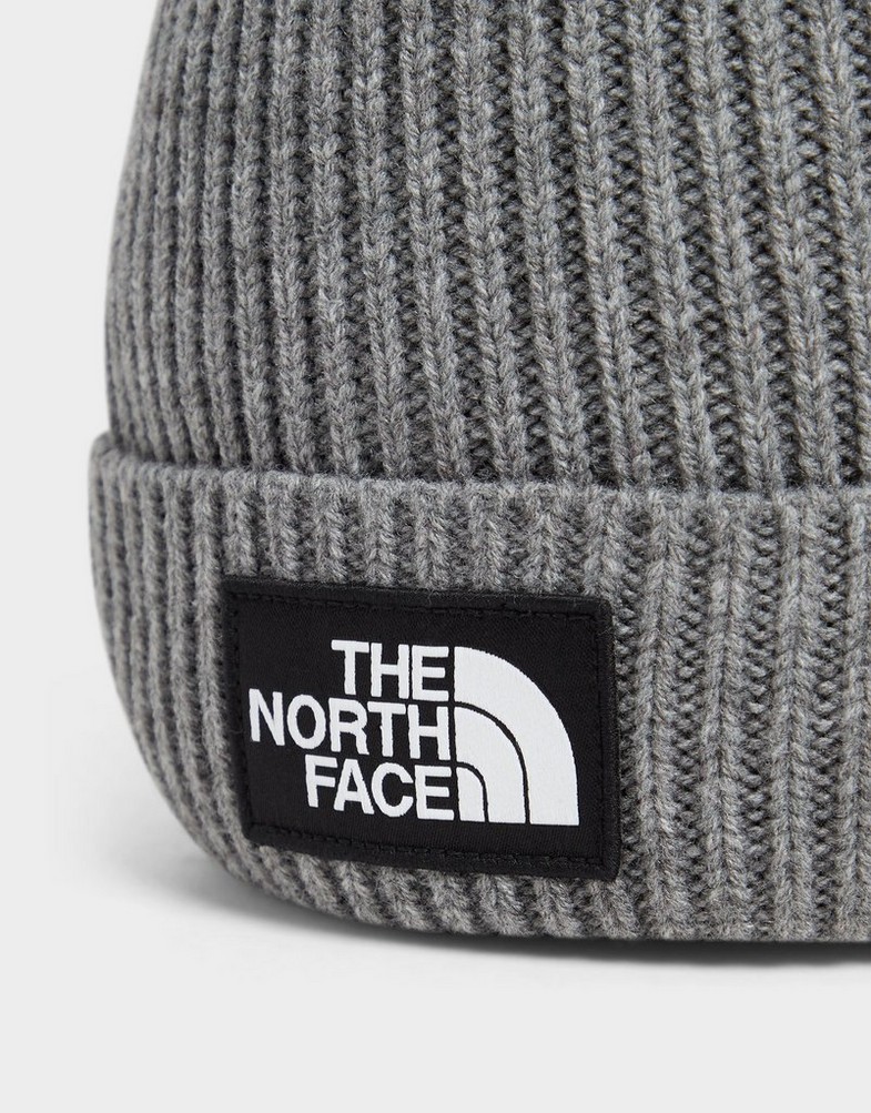 Czapka zimowa damska THE NORTH FACE ZWYKŁA TNF BOX POM BEANIE NF0A3FN3DYY1 Szary