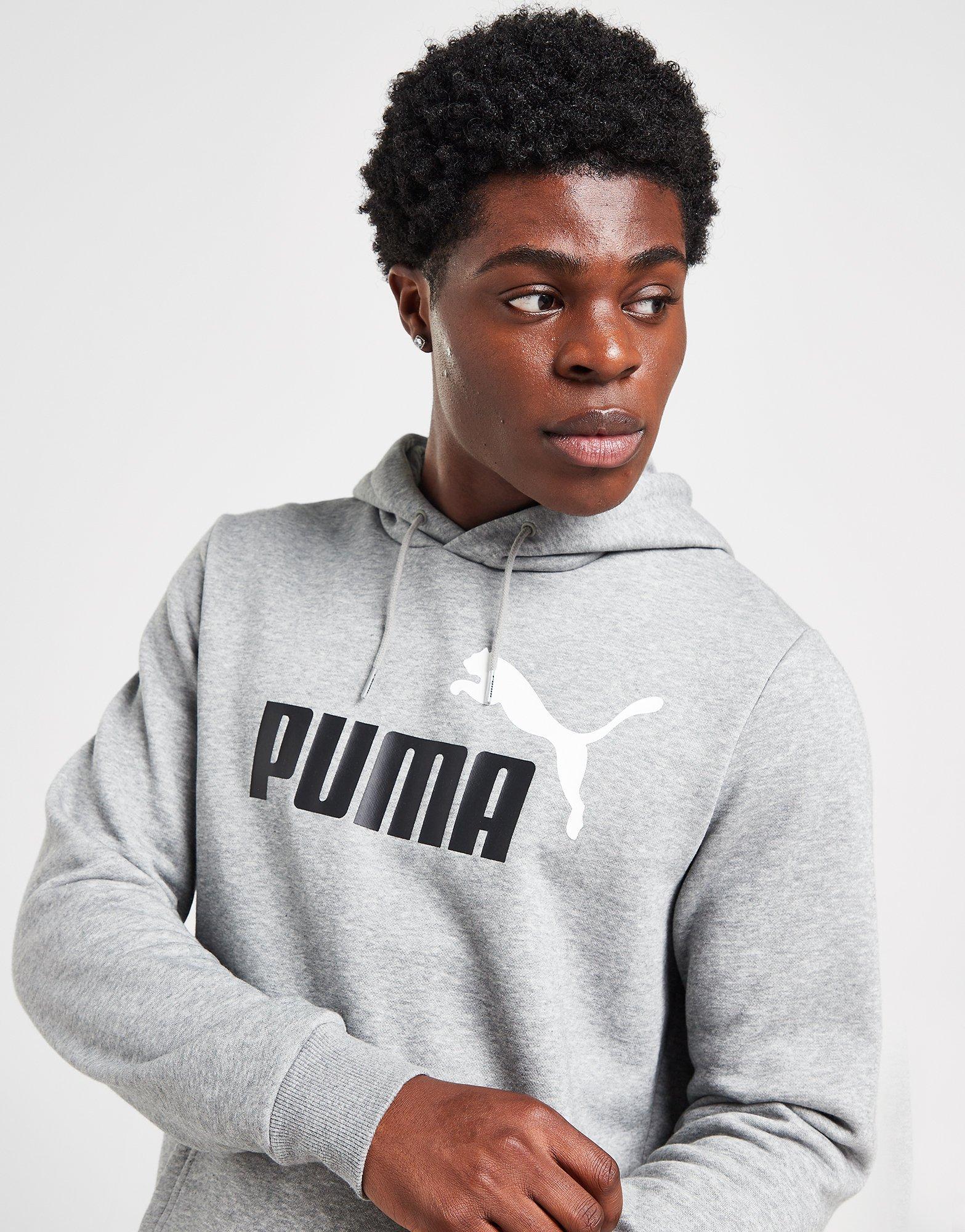 Bluza męska PUMA BLUZA Z KAPTUREM CORE LOGO OVERHEAD HOODIE 58676403 Szary