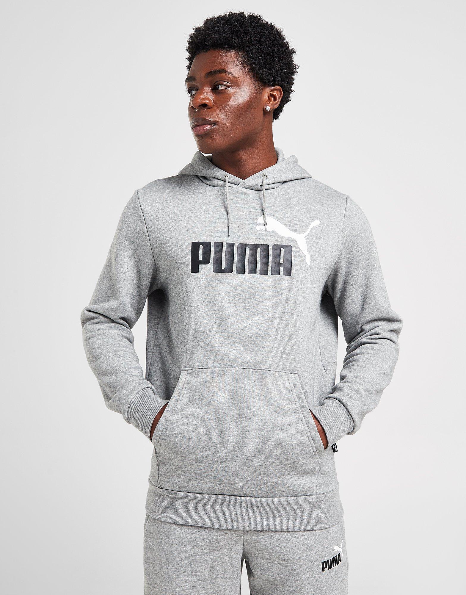 Bluza męska PUMA BLUZA Z KAPTUREM CORE LOGO OVERHEAD HOODIE 58676403 Szary