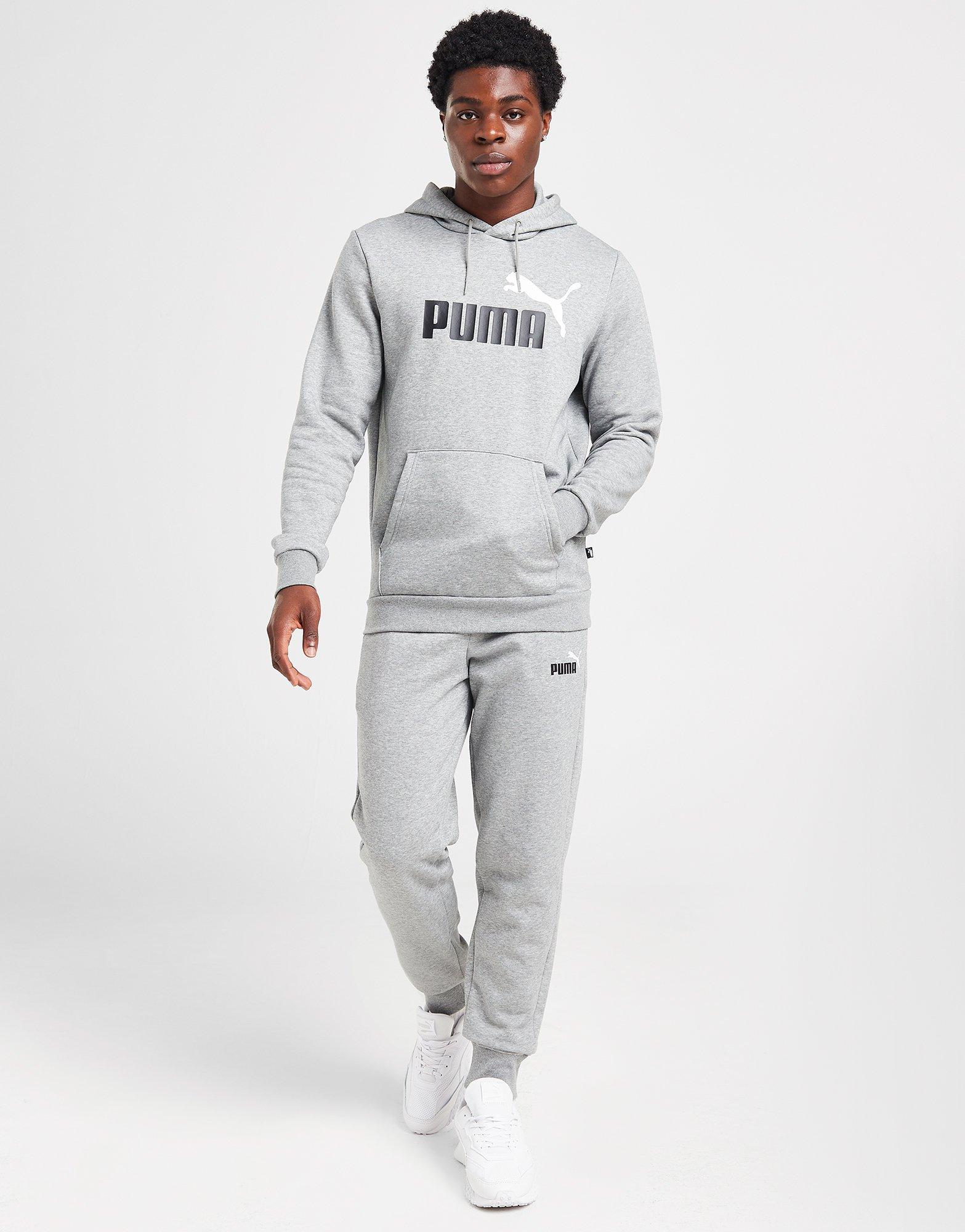 Bluza męska PUMA BLUZA Z KAPTUREM CORE LOGO OVERHEAD HOODIE 58676403 Szary