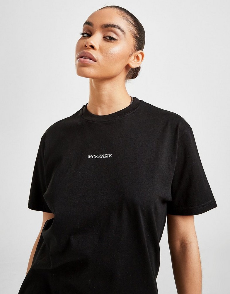 Női póló MCKENZIE ESSENTIAL BOYFRIEND PÓLÓ  MCKTW14032BLK Fekete