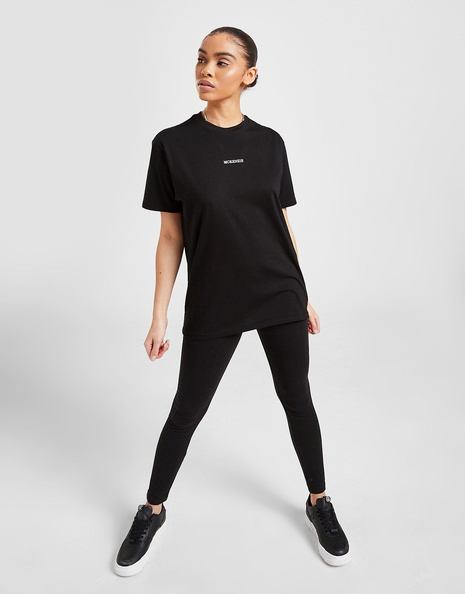 Dámske tričko MCKENZIE ESSENTIAL BOYFRIEND TRIČKO  MCKTW14032BLK Čierna